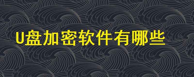 U盤加密軟件有哪些？