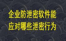 企業(yè)防泄密軟件能應(yīng)對哪些泄密行為？